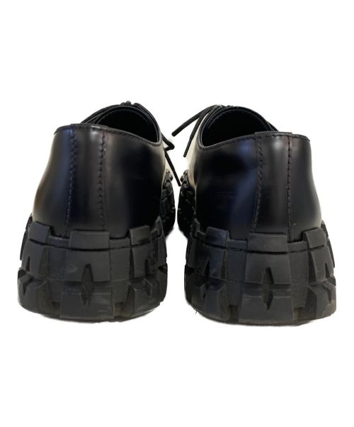 PRADA（プラダ）PRADA (プラダ) スタッズレザーシューズ ブラック サイズ:9の古着・服飾アイテム