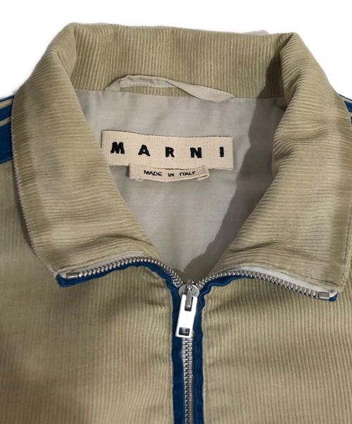 MARNI（マルニ）MARNI (マルニ) コーデュロイジップジャケット ベージュ サイズ:44の古着・服飾アイテム