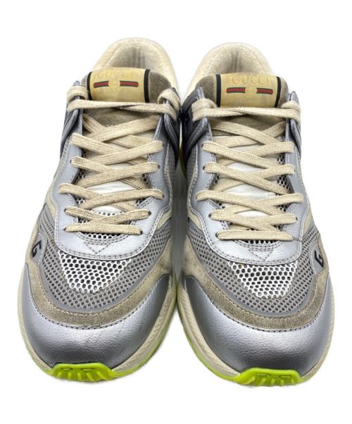 GUCCI（グッチ）GUCCI (グッチ) ローカットスニーカー シルバー サイズ:11の古着・服飾アイテム