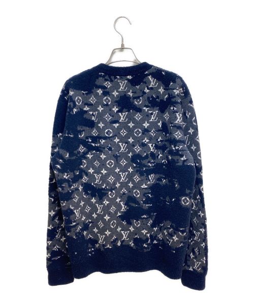 LOUIS VUITTON（ルイ ヴィトン）LOUIS VUITTON (ルイ ヴィトン) モノグラムニット ネイビー サイズ:Lの古着・服飾アイテム