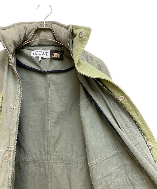 LOEWE（ロエベ）LOEWE (ロエベ) ×Paula’s Ibiza(パウラズイビザ) ミリタリージャケット グリーン サイズ:44の古着・服飾アイテム