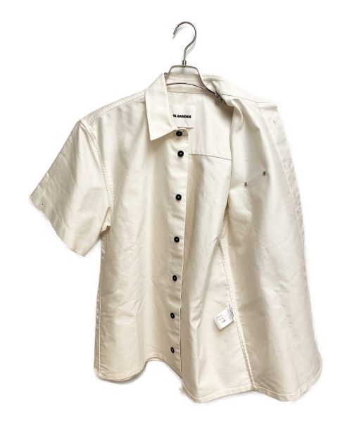 JIL SANDER（ジルサンダー）JIL SANDER (ジルサンダー) メタルピンポプリンシャツ ホワイト サイズ:39の古着・服飾アイテム