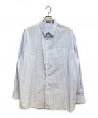 Diorディオール）の古着「22AW オーバーサイズストライプシャツ」｜スカイブルー