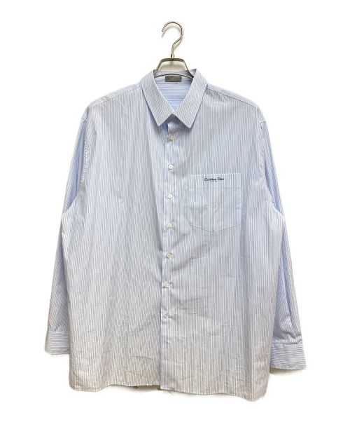 Dior（ディオール）Dior (ディオール) 22AW オーバーサイズストライプシャツ スカイブルー サイズ:40の古着・服飾アイテム
