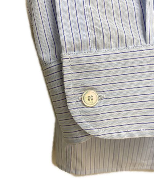 Dior（ディオール）Dior (ディオール) 22AW オーバーサイズストライプシャツ スカイブルー サイズ:40の古着・服飾アイテム