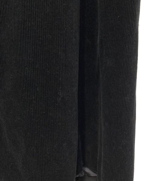Yohji Yamamoto pour homme（ヨウジヤマモト プールオム）Yohji Yamamoto pour homme (ヨウジヤマモト プールオム) 22AW ストールドッキングコーデュロイコート ブラック サイズ:3の古着・服飾アイテム