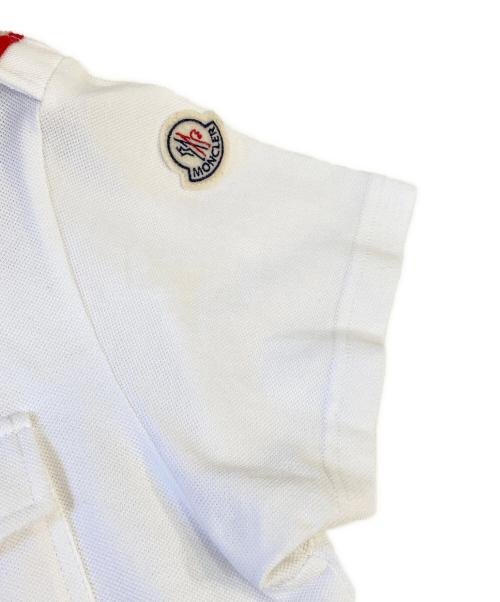 MONCLER（モンクレール）MONCLER (モンクレール) ポロシャツ ホワイト サイズ:Mの古着・服飾アイテム
