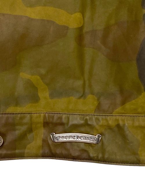 CHROME HEARTS（クロムハーツ）CHROME HEARTS (クロムハーツ) バッククロスレザージャケット オリーブ サイズ:Mの古着・服飾アイテム