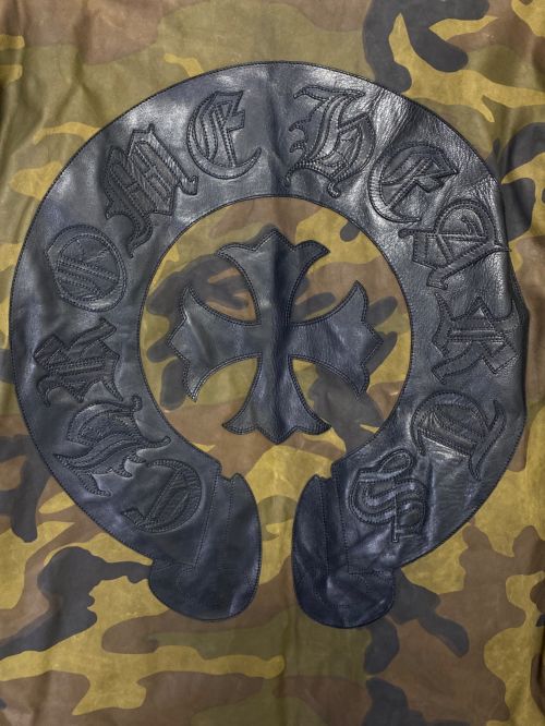 CHROME HEARTS（クロムハーツ）CHROME HEARTS (クロムハーツ) バッククロスレザージャケット オリーブ サイズ:Mの古着・服飾アイテム