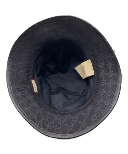 GUCCI（グッチ）GUCCI (グッチ) GGバケットハット ブラック サイズ:XLの古着・服飾アイテム