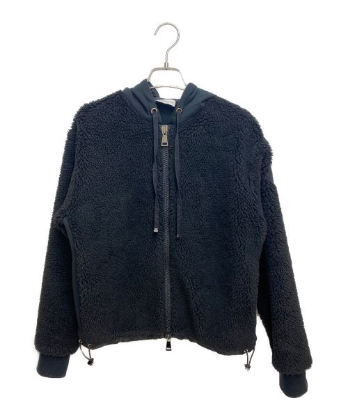 MONCLER（モンクレール）MONCLER (モンクレール) ジップアップボアパーカー ブラック サイズ:XSの古着・服飾アイテム