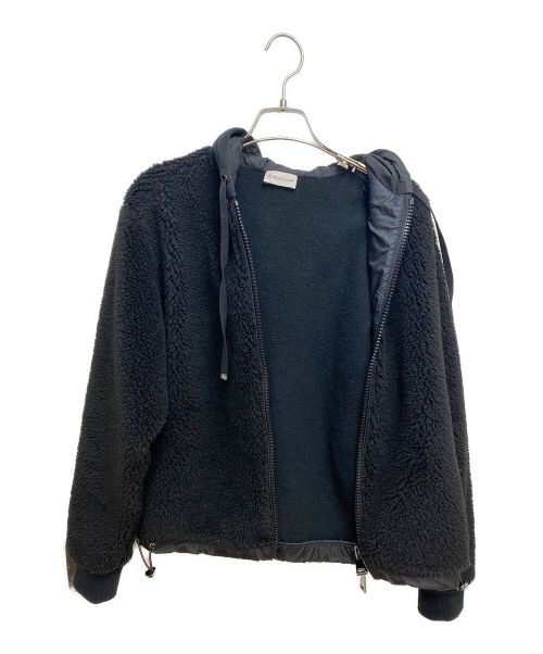 MONCLER（モンクレール）MONCLER (モンクレール) ジップアップボアパーカー ブラック サイズ:XSの古着・服飾アイテム
