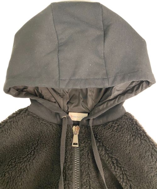 MONCLER（モンクレール）MONCLER (モンクレール) ジップアップボアパーカー ブラック サイズ:XSの古着・服飾アイテム