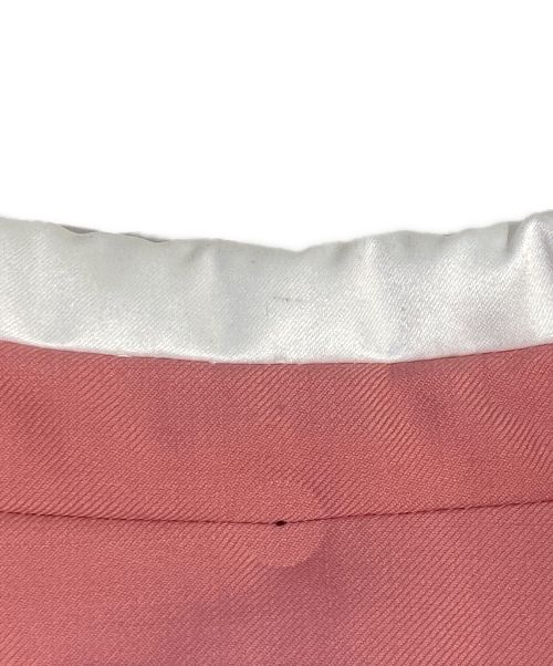 LOEWE（ロエベ）LOEWE (ロエベ) ラペル切替ロングジャケット ピンク サイズ:50の古着・服飾アイテム