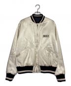 GUCCIグッチ）の古着「NYLON JAQUARD BOMBER JACKET」｜シャンパンゴールド