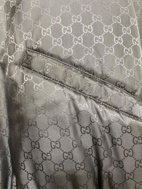 GUCCI（グッチ）GUCCI (グッチ) NYLON JAQUARD BOMBER JACKET シャンパンゴールド サイズ:SIZE 48の古着・服飾アイテム