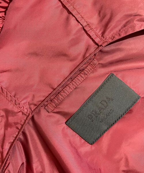 PRADA（プラダ）PRADA (プラダ) ジップアップナイロンジャケット ボルドー サイズ:48の古着・服飾アイテム