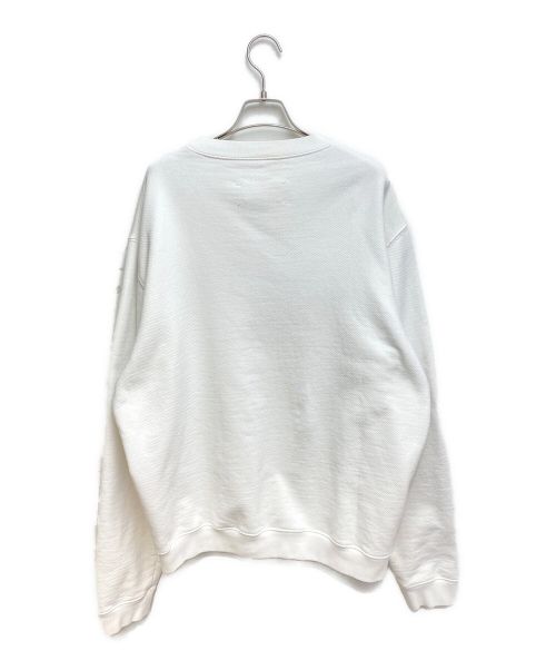 Maison Margiela（メゾンマルジェラ）Maison Margiela (メゾンマルジェラ) ステッチロゴスウェット アイボリー サイズ:44の古着・服飾アイテム