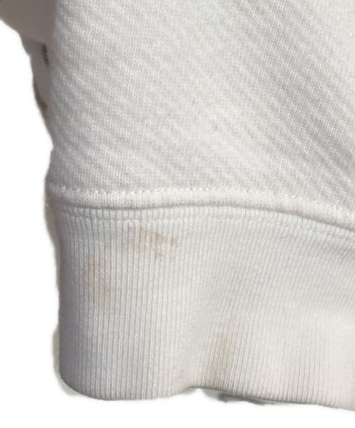 Maison Margiela（メゾンマルジェラ）Maison Margiela (メゾンマルジェラ) ステッチロゴスウェット アイボリー サイズ:44の古着・服飾アイテム