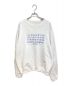 Maison Margiela（メゾンマルジェラ）の古着「ステッチロゴスウェット」｜アイボリー