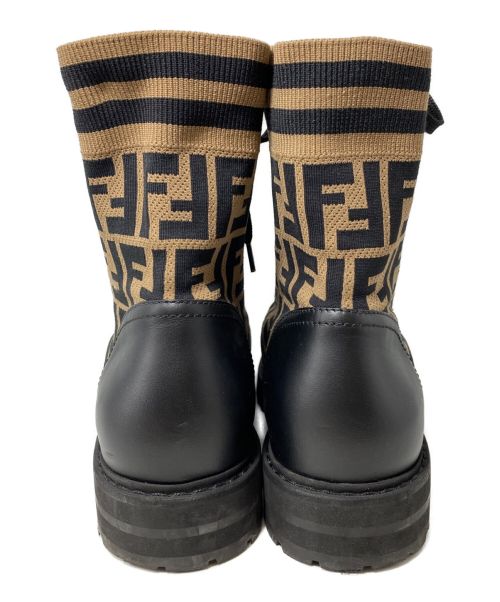 FENDI（フェンディ）FENDI (フェンディ) コンバットブーツ ブラック サイズ:8の古着・服飾アイテム