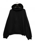 BALENCIAGAバレンシアガ）の古着「Drop Shoulder Cotton Hoodie」｜ブラック