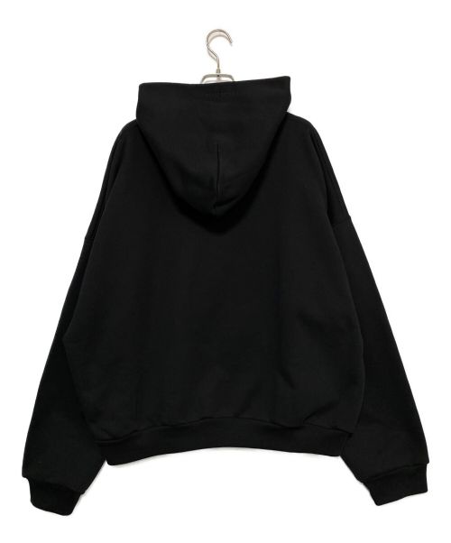 BALENCIAGA（バレンシアガ）BALENCIAGA (バレンシアガ) Drop Shoulder Cotton Hoodie ブラック サイズ:Lの古着・服飾アイテム