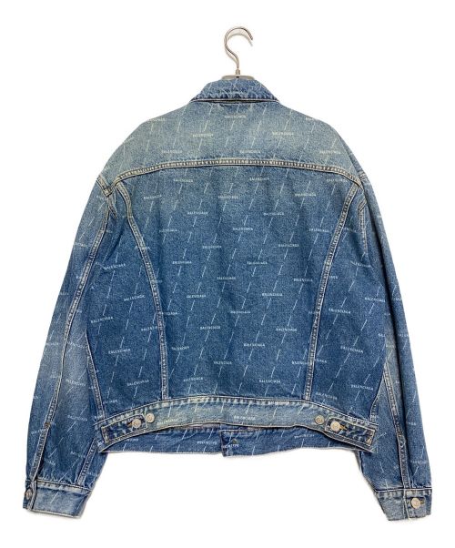 BALENCIAGA（バレンシアガ）BALENCIAGA (バレンシアガ) LARGE FIT JACKET ロゴデニムジャケット インディゴ インディゴ サイズ:46の古着・服飾アイテム