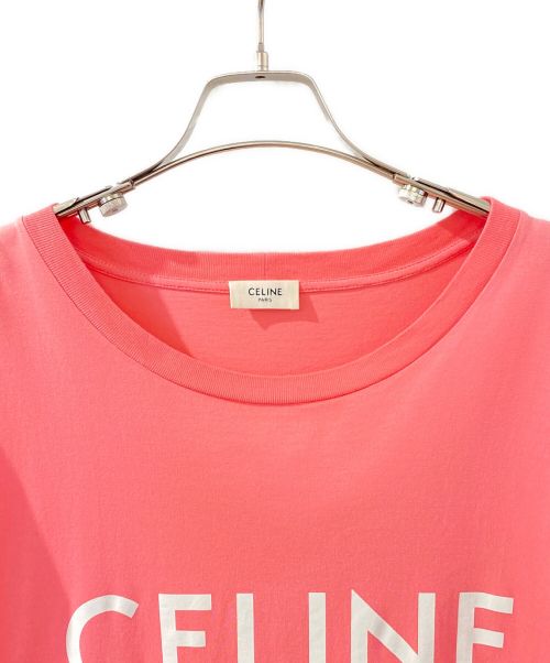 CELINE（セリーヌ）CELINE (セリーヌ) ルーズTシャツ コットンジャージー ピンク サイズ:Sの古着・服飾アイテム