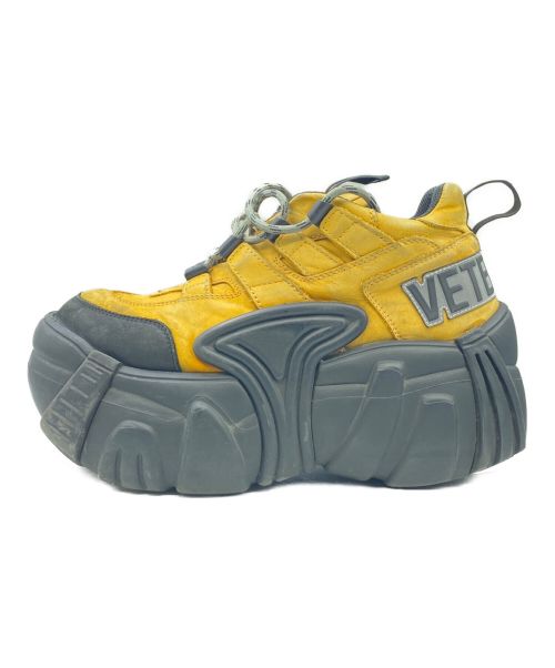 VETEMENTS（ヴェトモン）VETEMENTS (ヴェトモン) SWEAR (スウェア) Nubuck Platform Sneakers ブラウン サイズ:25.8cm (US 8.5)の古着・服飾アイテム