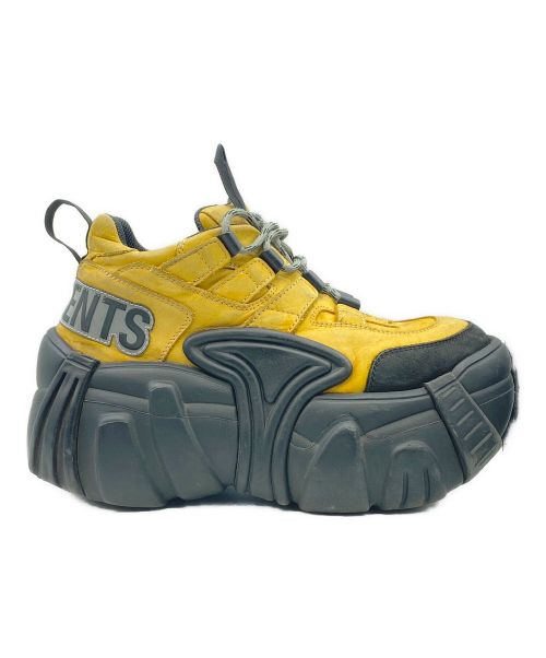 VETEMENTS（ヴェトモン）VETEMENTS (ヴェトモン) SWEAR (スウェア) Nubuck Platform Sneakers ブラウン サイズ:25.8cm (US 8.5)の古着・服飾アイテム