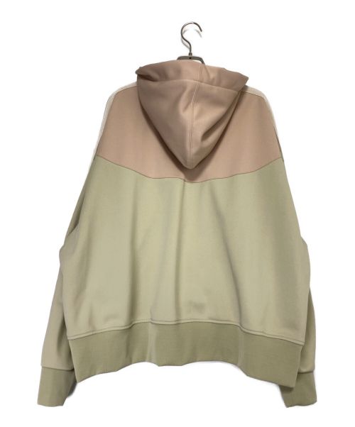 Palm Angels（パーム エンジェルス）Palm Angels (パーム エンジェルス) TWO TONE HOODY TRACK JACKET ベージュ サイズ:XLの古着・服飾アイテム