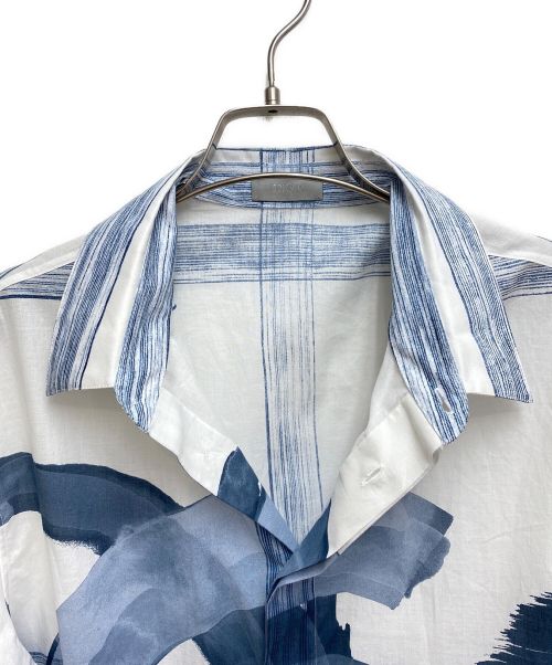 Dior（ディオール）Dior (ディオール) × JACK KEROUAC ショートスリーブプリントシャツ ホワイト サイズ:41の古着・服飾アイテム