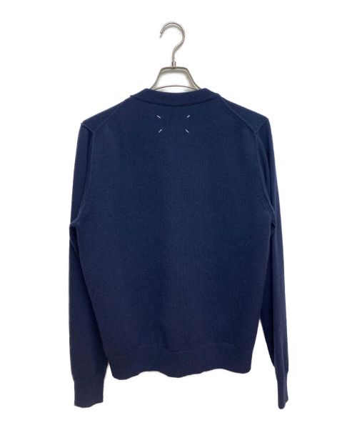 Maison Margiela（メゾンマルジェラ）Maison Margiela (メゾンマルジェラ) エコカシミアクルーネックニット ネイビー サイズ:Sの古着・服飾アイテム