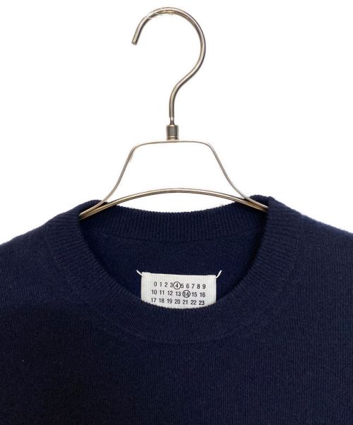 Maison Margiela（メゾンマルジェラ）Maison Margiela (メゾンマルジェラ) エコカシミアクルーネックニット ネイビー サイズ:Sの古着・服飾アイテム