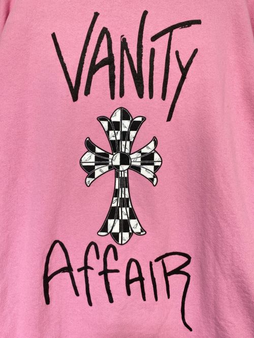 CHROME HEARTS（クロムハーツ）CHROME HEARTS (クロムハーツ) PPO VANITY AFFAIR SWTSHRT ピンク サイズ:XLの古着・服飾アイテム