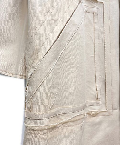 Maison Margiela（メゾンマルジェラ）Maison Margiela (メゾンマルジェラ) オーバーサイズチェックコート オレンジ サイズ:52の古着・服飾アイテム