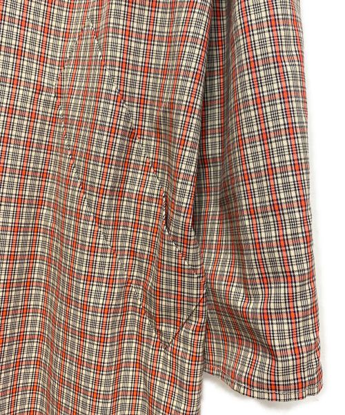 Maison Margiela（メゾンマルジェラ）Maison Margiela (メゾンマルジェラ) オーバーサイズチェックコート オレンジ サイズ:52の古着・服飾アイテム