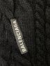 中古・古着 BALENCIAGA (バレンシアガ) WOVEN SWEATER ブラック サイズ:S：49800円