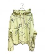 JIL SANDERジルサンダー）の古着「22AW HOODIE SWEATSHIRT」｜イエロー