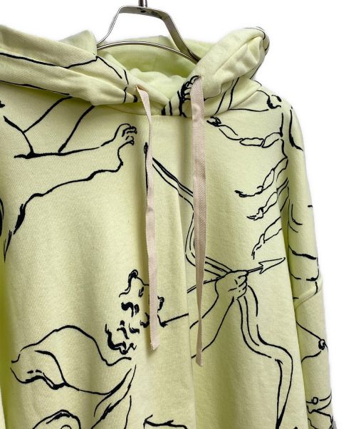 JIL SANDER（ジルサンダー）JIL SANDER (ジルサンダー) 22AW HOODIE SWEATSHIRT イエロー サイズ:Lの古着・服飾アイテム