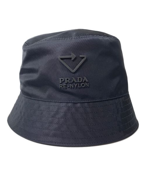 PRADA（プラダ）PRADA (プラダ) Renylon（リナイロン） バケットハット ブラック サイズ:Lの古着・服飾アイテム