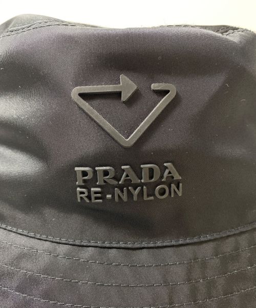 PRADA（プラダ）PRADA (プラダ) Renylon（リナイロン） バケットハット ブラック サイズ:Lの古着・服飾アイテム
