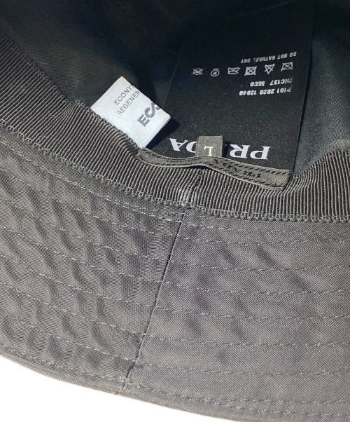 PRADA（プラダ）PRADA (プラダ) Renylon（リナイロン） バケットハット ブラック サイズ:Lの古着・服飾アイテム
