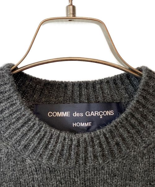 COMME des GARCONS HOMME（コムデギャルソン オム）COMME des GARCONS HOMME (コムデギャルソン オム) サイドラインデザインニット AD2022 グレー サイズ:Mの古着・服飾アイテム