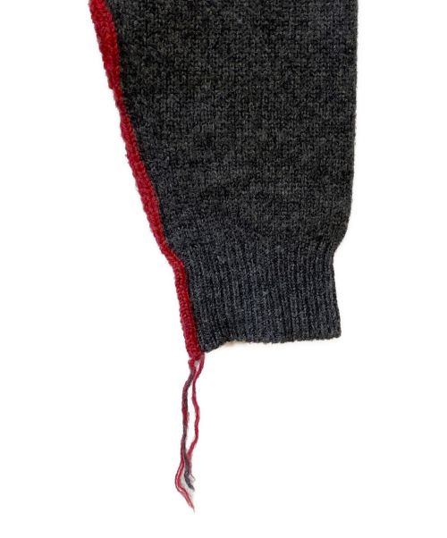 COMME des GARCONS HOMME（コムデギャルソン オム）COMME des GARCONS HOMME (コムデギャルソン オム) サイドラインデザインニット AD2022 グレー サイズ:Mの古着・服飾アイテム