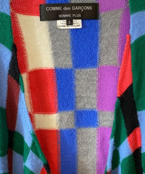 COMME des GARCONS HOMME PLUS（コムデギャルソンオムプリュス）COMME des GARCONS HOMME PLUS (コムデギャルソンオムプリュス) クレイジーパターンニット AD2022 マルチカラー サイズ:Sの古着・服飾アイテム