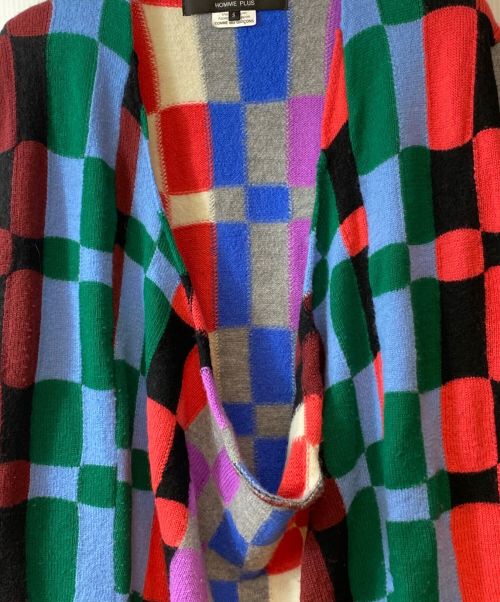 COMME des GARCONS HOMME PLUS（コムデギャルソンオムプリュス）COMME des GARCONS HOMME PLUS (コムデギャルソンオムプリュス) クレイジーパターンニット AD2022 マルチカラー サイズ:Sの古着・服飾アイテム