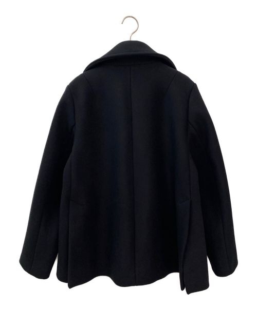 toteme（トーテム）toteme (トーテム) メルトンウールPコート ブラック サイズ:36の古着・服飾アイテム