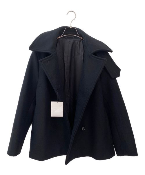 toteme（トーテム）toteme (トーテム) メルトンウールPコート ブラック サイズ:36の古着・服飾アイテム